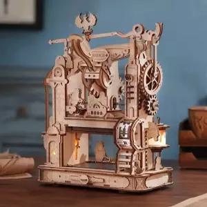 diy 미니어처 스탬프 우드퍼즐 다꾸 조립 원목 장면 키트 만들기 세트 왁스 장식