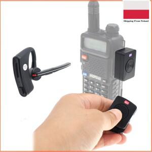 워키 토키 무선 핸즈프리 PTT 블루투스 헤드셋 이어폰 Baofeng UV-82 UV-5R HYT TC-610 IC-V8 양방향 라디
