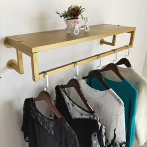 선반 옷걸이 벽행거 디스플레이 행거 원목 옷가게 의륨장
