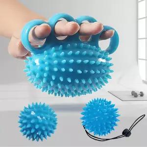 손 마사지볼 돌기 지압 악력기 실리콘 소프트 타입 3종 손가락 관절운동 어르신 부모님 선물