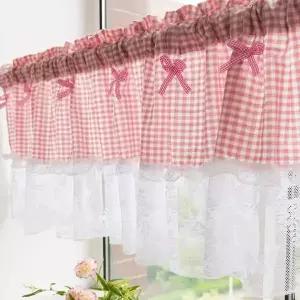 주방창문커튼 261JCI74 미니 가림막 레이스 공간분리 150x45cm