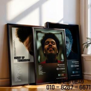 위켄드 포스터 음악 앨범 커버 룸 캔버스 페인팅 프린트 아트 홈 월 데코 사진 선물