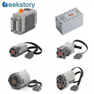 기술 부품 MOC 전원 기능 M L XL 서보 모터 8883 88003 8882 88004 배터리 8881 88000 레고 빌딩 블록용