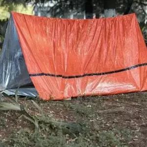 비상 대피 텐트 휴대용 비상용 재난 생존 비상 텐트 경량 대피소 열보존 간이 담요 구호 침낭