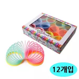 오리온TF 무지개링 (12개입) (1박스)/단체/선물/스프링/어린이/아동/손장난/칼라링/컬러링/놀이용/손놀이