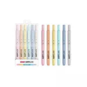 형광펜S 마일드 저스트클릭 6색세트 모리스