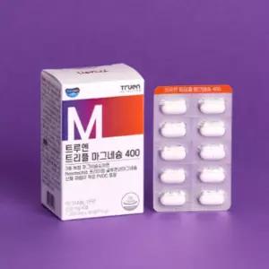 트루엔 마그네슘 아연 글루콘산 영양제 400mg 60정 BNA
