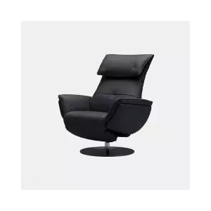 일룸 리클라이너 의자 쇼파 안락 1인 전동 가죽 볼케R 미드나잇 MNS