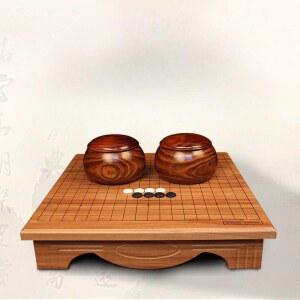 바둑판 세트 원목 보드게임 오목 나무 바둑 기원