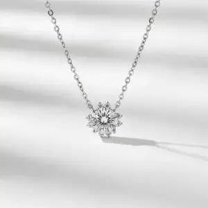 7부 다이아 목걸이 천연 우신 GIA 프리즘 일체형 프로포즈 결혼 기념일 여자 친구 선물