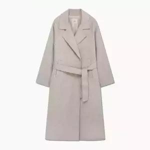 [매장 정품]  리스트 울 벨티드 핸드메이드 롱 코트