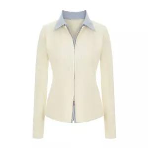 [정상가 139000원][봄 인기 신상][티뷰] 카라배색투웨이집업가디건_V6A-CCA006