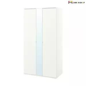 이케아 VIHALS 거울달린 양문형 올인원 수납 옷장 (105x57x200cm)