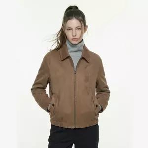 [롯데백화점]헤지스레이디스 인조스웨이드 헤링턴점퍼 HSJU6A105