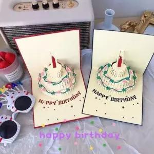 생신 AP595315 인기 생일 축하 편지 감성 팝업 입체 카드 POPUP