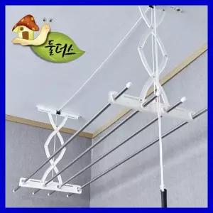 TBZ 둘더스 스텐봉 천정건조대 2단 건조대 베란다빨래건조대 이불건조대 천정건조대