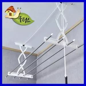 TBZ 둘더스 스텐봉 천정건조대 3단 천정건조대 건조대 베란다건조대 이불건조대