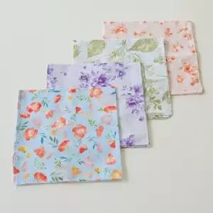 보리별) 여성 들꽃 정원 손수건 거즈 러블리 쁘띠 반다나 스카프 단체 손수건 산악회 터번