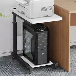 컴퓨터본체 테이블 프린트 받 받형 사무용 수납장