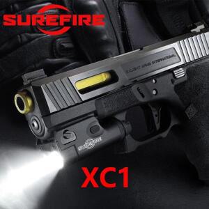 Surefire XC1 금속 무기 스카우트 라이트 컴팩트 권총 LED 손전등 에어소프트 G17 G18C G19 20mm 사냥용 총