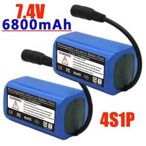 LiPo 배터리 7.4 V 6800 MAH T188 2011-5 T888 V007 원격 어군 탐지기 검출기 파인더 낚시 미끼 보트 액세