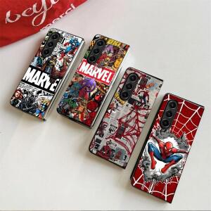 삼성 호환 갤럭시 Z폴드7 Z 폴드 7 6 5 4 3 하드 폰 케이스 마블 스파이더맨 로고