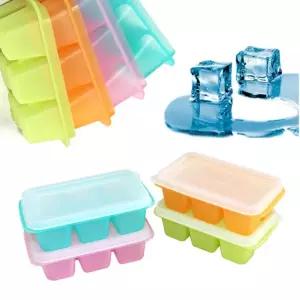 포함 틀 얼리기 기 대코 2P 투명 뚜껑 얼음 아이스 몰드 실리콘 세트