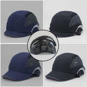 경작업모 경량 여름 헬맷 야구 건설 방지 매쉬 쿨링 섬유 네이비 안감 작업용
