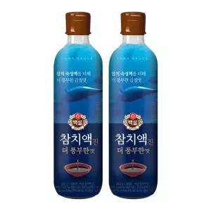 백설 참치액 진 더 풍부한 맛, 900g, 2개