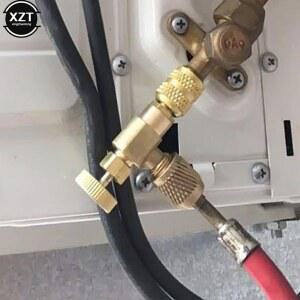 파이프 캡 새로운 R410A 에어컨 냉매 안전 밸브 어댑터 피팅 냉동 수리 불화물 R22 도구