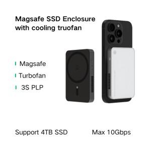 YDTD Magsafe 2280 M.2 NVMe SSD 인클로저 터보 선풍기 USB C타입 3.2 2 세대 10Gbps