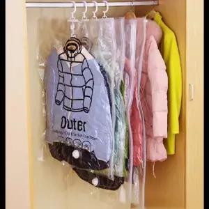 TBZ 겨울 옷 패딩 옷장 정리 옷걸이 진공 의류 압축팩 의류압축팩 패딩압축팩 옷걸이압축팩