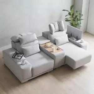 루엔 모션소파  전동 리클라이너 3인용  패브릭 쇼파 기본형 (콘솔박스 일반형 포함) [무료배송]