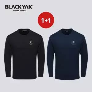 [블랙야크]1+1 블랙야크 기모티셔츠 베이직 긴팔티셔츠 겨울 등산 남자 여성
