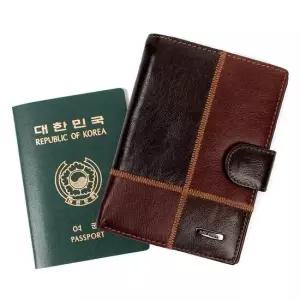 MJ562 블루마운트 남녀공용 소가죽 여권지갑 장지갑 소가죽 가죽 남성지갑 지갑선물