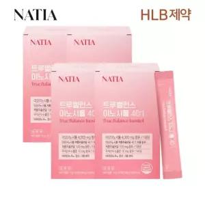 HLB제약 나티아 엽산 비타민 콜린 미오 나티아 트루밸런스 이노시톨 40대1 30포 x4박스 총 120포)