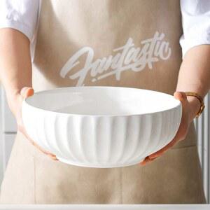 그릇 특대 접시 점보특대 식당도자기 수프 큰접시 식당 유튜브 먹방그릇 대형접시 가정용