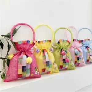 설날 복주머니 전통복주머니 슬림 크로스 한국전통기념품 미니 K소품 조각보 추석 명절