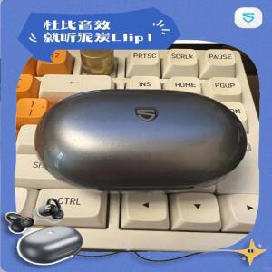 SoundPEATS 블루투스 이어폰 Clip1 돌비 사운드 듀얼 마그네틱 티타늄 도금 대형 다이나믹 코일 LDAC 인코