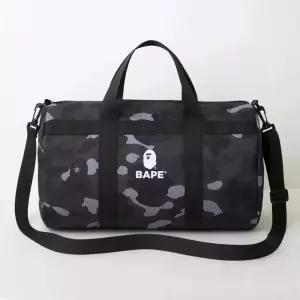 베이프 가방 블랙카모 잡지부록 보스턴백 더플백 BAPE 밀리터리 카모플라쥬