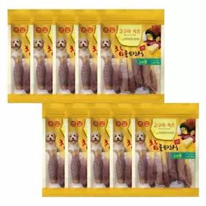 강아지 간식 고구마 치즈 오리봉 100g 10P
