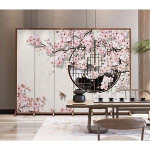 제사병풍 6폭 파티션 접이식 차례 명절 병풍 칸막이