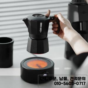 MHW-3BOMBER 미니 커피 전기 스토브 (모카포트용) 800W 세라믹 쿡탑 우유 물 가열 퍼니스 도구 캠핑 주방용