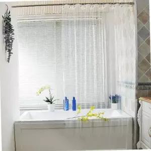 투명 샤워커튼 욕실 물튀김방지 방수 파티션 소형