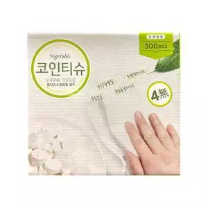 베지터블 코인 압축 티슈 300개