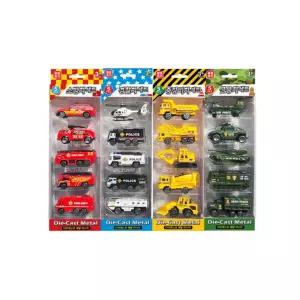 다이캐스트 SV 특수차 시리즈 소방차 경찰차 중방비차 군용차 미니카 5종 선물 세트 경찰차 국내배송