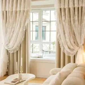 창문 방문가리개 가림 패브릭 커튼 중문 천 발란스 파티션