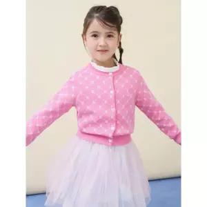 [BEANPOLE KIDS] 여아 모노그램 카디건  라이트 핑크 (BI615AG01Y)