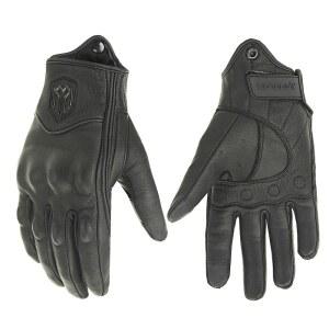 멘들러 모터크로스 라이딩 보호 통풍 가죽 소가죽 오토바이 장갑 터치스크린 핑거 남녀