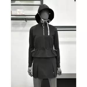 볼빅 여성 반집업 하이브리드 레이어드 티셔츠 VLTSP221_BK